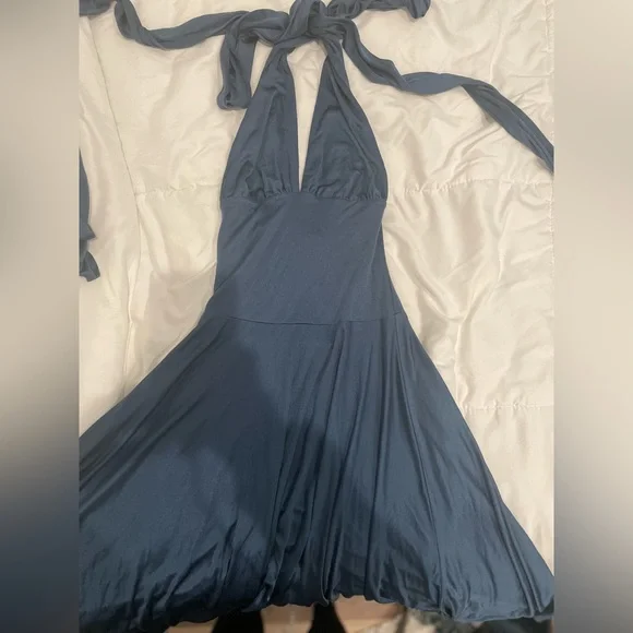 Karanina | Dresses | Karanina Infinity Convertible Silk Halter Dress |  Poshmark
